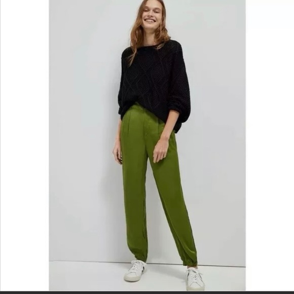 Anthropologie Diandria pleaded joggers back zipper - Picture 2 of 6